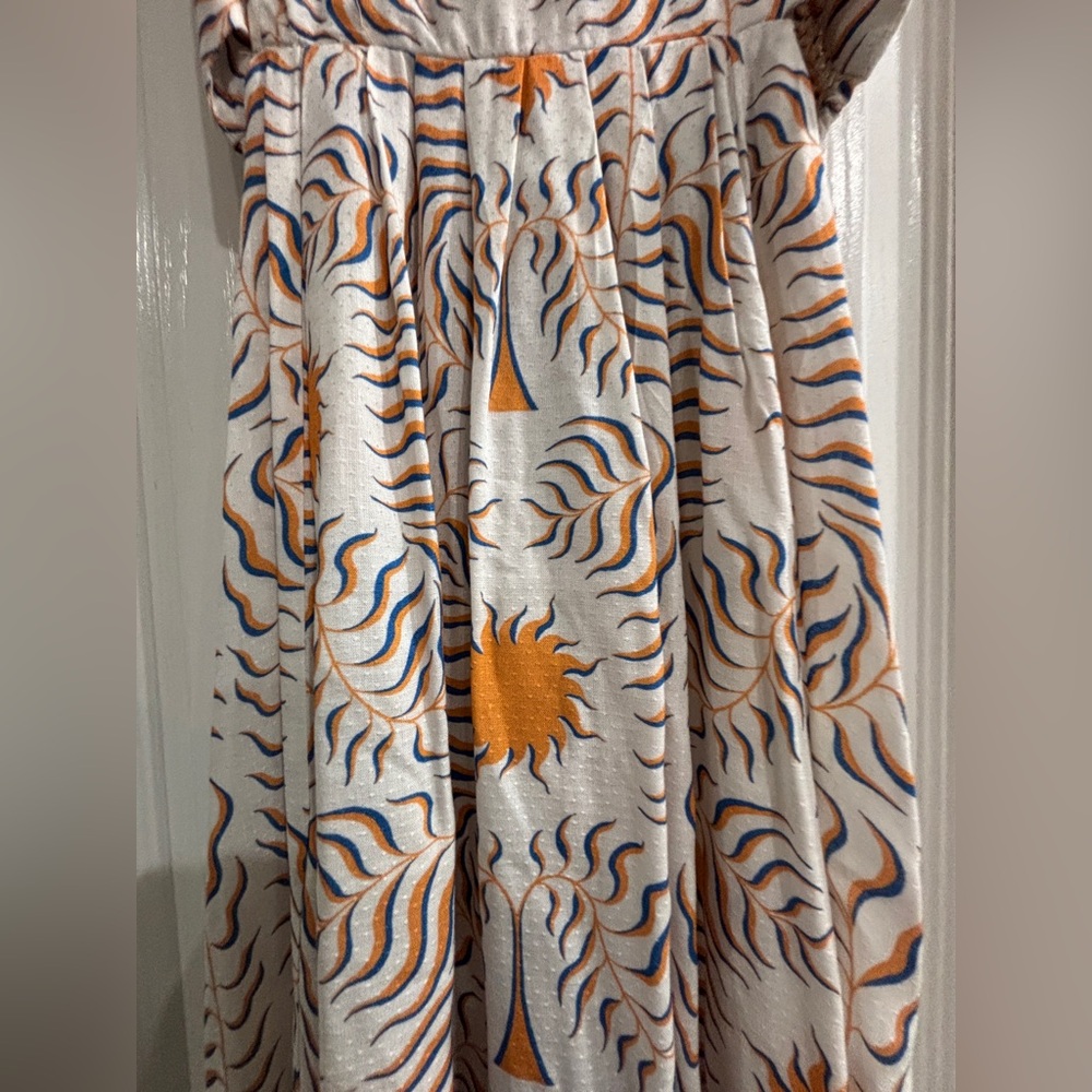 Anthropologie The Tigre Indigo Piper Bandeau Cutout Maxi Dress XS NWT - Picture 3 of 9